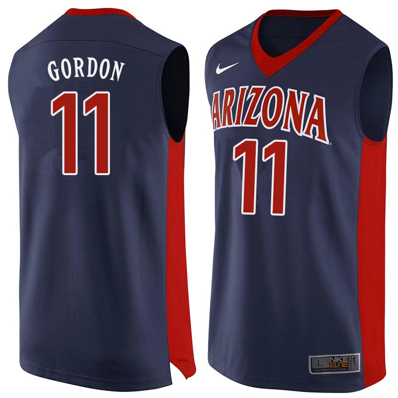 Men Arizona Wildcats #11 Aaron Gordon College Basketball Jerseys Sale-Navy